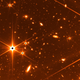 Stars and galaxies as seen in a Webb test image.